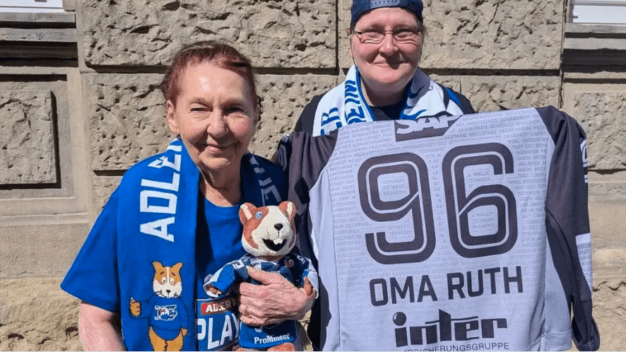 Warum „Oma Ruth“ für die Adler Mannheim durchs halbe Land fährt